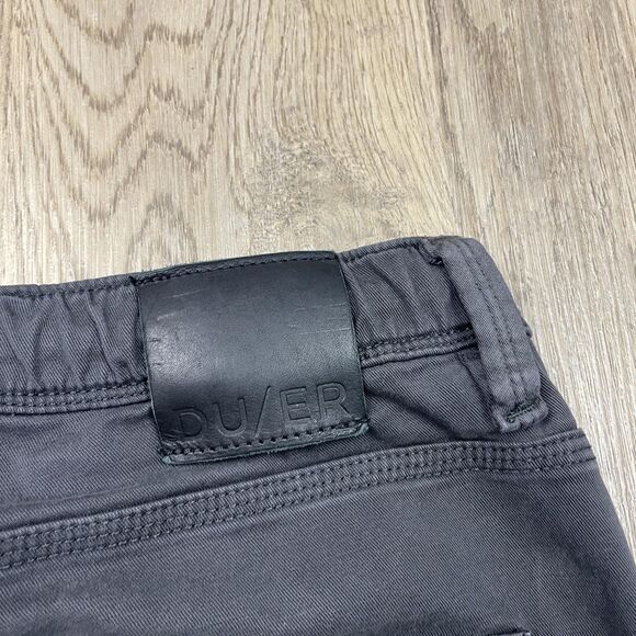 DU/ER Pants Mens 36x29 Gray T2X Slim Fit Jogger Drawstring Elastic Cuff Pockets - Picture 9 of 12